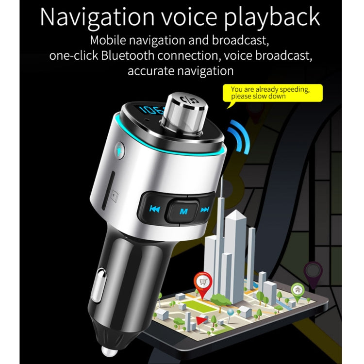 Reproductor MP3 multifunción BC42 con Bluetooth 5.0 para coche, con luz ambiental colorida, compatible con tarjeta TF, disco U y FM.