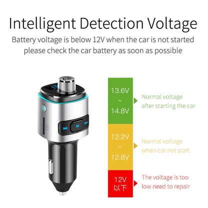 Reproductor MP3 multifunción BC42 con Bluetooth 5.0 para coche, con luz ambiental colorida, compatible con tarjeta TF, disco U y FM.