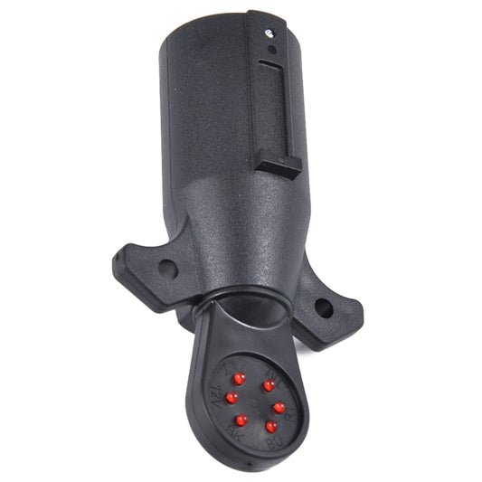 12V 7-Way Blade Trailer Light Wiring Circuit Tester Round Adapter 7 Pin US Plug Signal Tester, Signal Tester