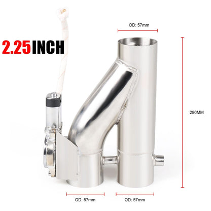 CNSPEED Y Shape 2 In 1 Car Remote Control Electric Exhaust Valve Pipe, Size: 2.25 inch, Size: 2.25 inch