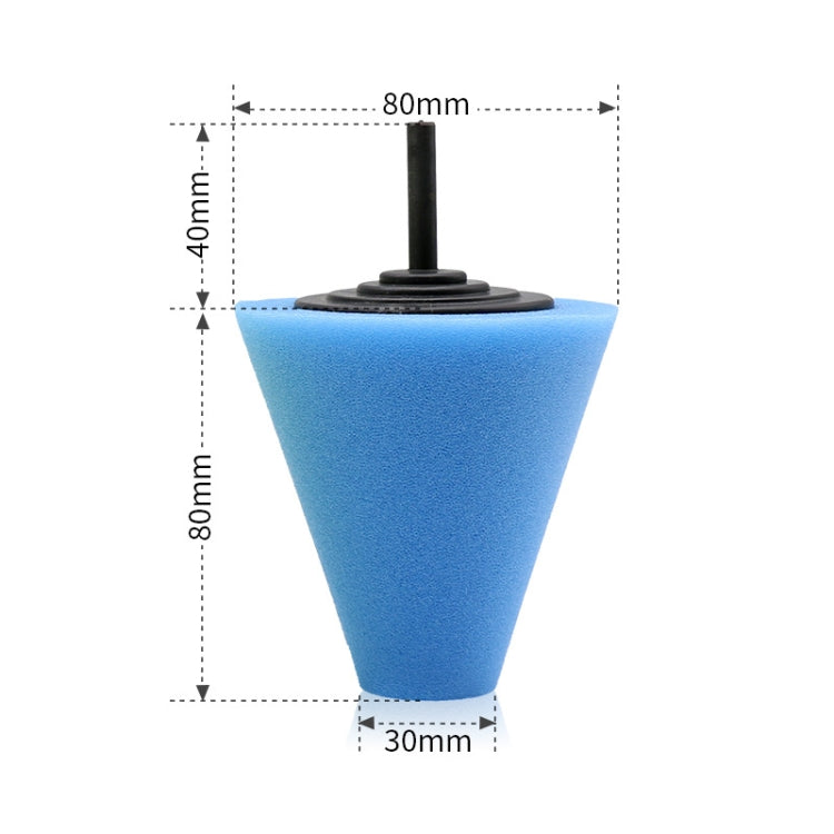 5 in 1 3 inch Car Polishing Disc Set Wheel Rim Polishing Waxing Sponge, 5 in 1