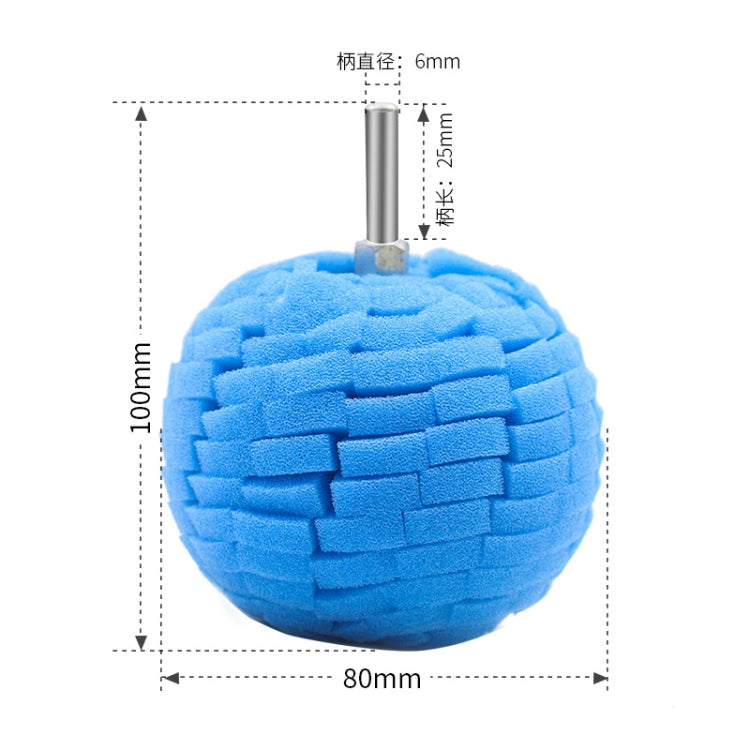 5 in 1 3 inch Car Polishing Disc Set Wheel Rim Polishing Waxing Sponge, 5 in 1