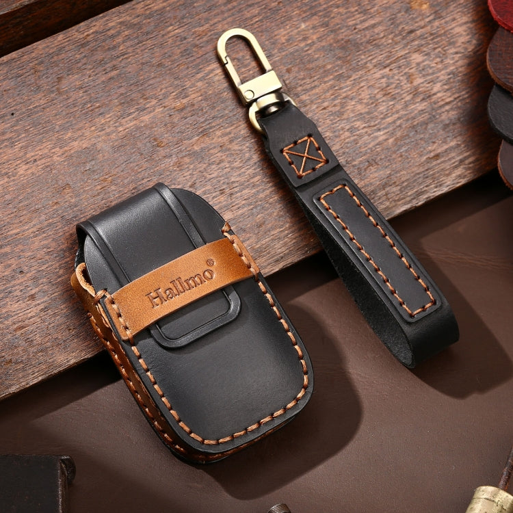 Hallmo Car Cowhide Leather Key Protective Cover Key Case for Subaru Forester, For Subaru Forester