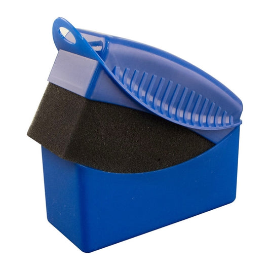 FJYS-01 Car Tires Polishing Waxing Oiling Sponge Brush with Cover, Size: 12x5.5x7cm, Random Color Delivery, with Cover