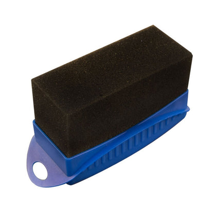 FJYS-01 Car Tires Polishing Waxing Oiling Sponge Brush with Cover, Size: 12x5.5x7cm, Random Color Delivery, with Cover