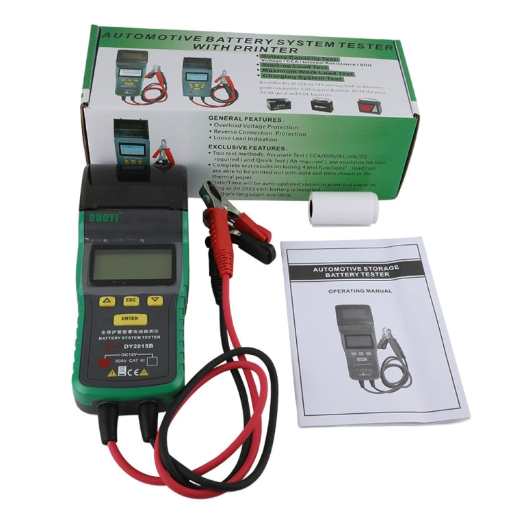 DUOYI DY2015B Car 12V Battery Tester, DY2015B