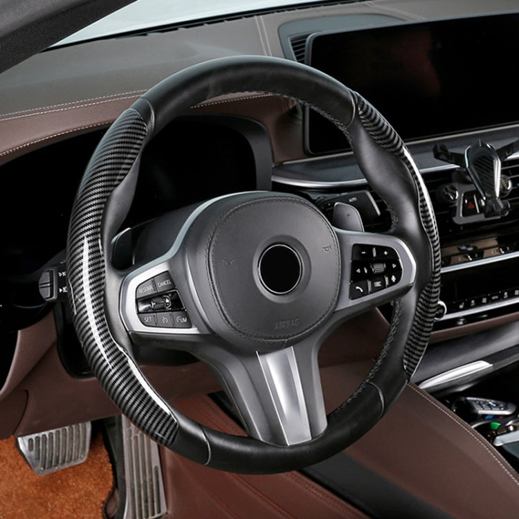 Car Universal Carbon Fiber Steering Wheel Cover