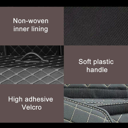 Car Trunk Foldable Storage Box, Checkered Middle Size: 40 x 32 x 30cm, Checkered 40 x 32 x 30cm (Beige), Checkered 40 x 32 x 30cm (Black Red)