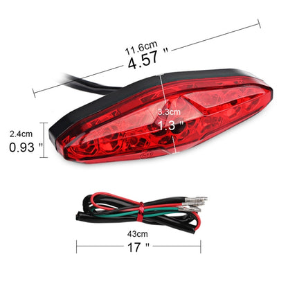 2 PCS KC-WD-NEW-3X Motorcycle LED Brake Light Running Lamp, Running Lamp, KC-WD-NEW-3X