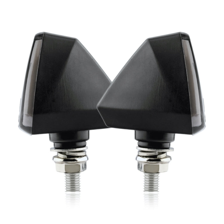 2 PCS KC018A Motorcycle Triangular V-shaped Two-color LED Brake Turn Signal Light, KC018A