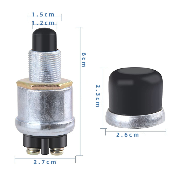 Car Engine One Key Start Ignition Switch 12V Waterproof Horn Switch, 12V