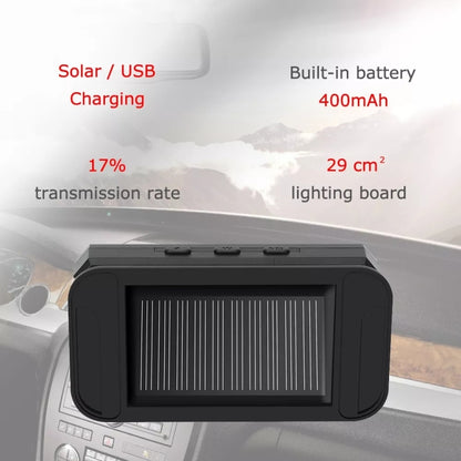 Car High Precision Solar Charging Tire Pressure Monitoring System TPMS, Built-in Beep Sensor, Built-in Beep Sensor
