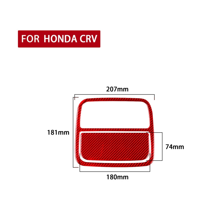 2 PCS Set  for Honda CRV 2007-2011 Carbon Fiber Car Front Reading Light Panel Decorative Sticker,Left and Right Drive Universal, Car Front Reading Light Panel
