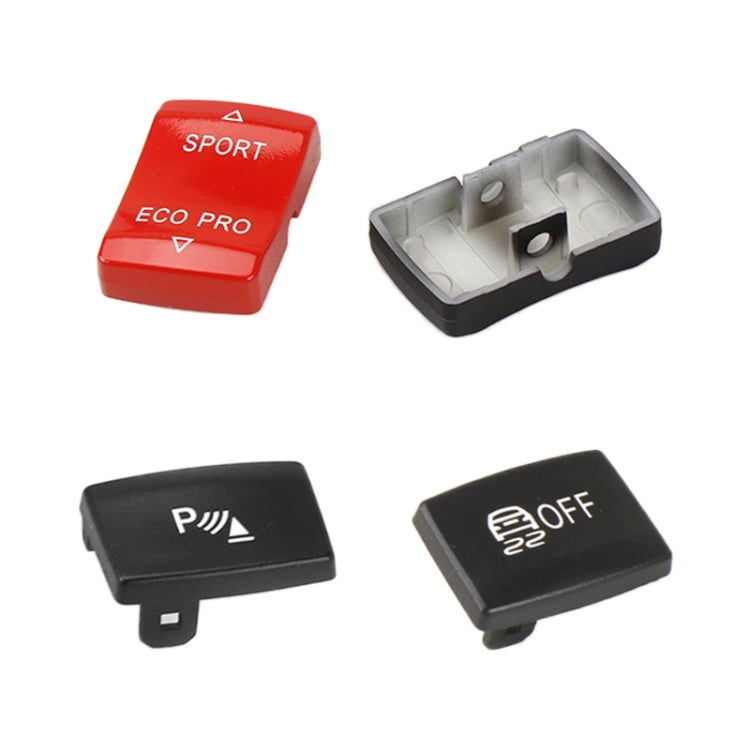 For BMW 3 Series Left Driving Car Central Control Multi-function Radar Button 6131 9252 912, Radar Button (Black), Radar Button (Red)