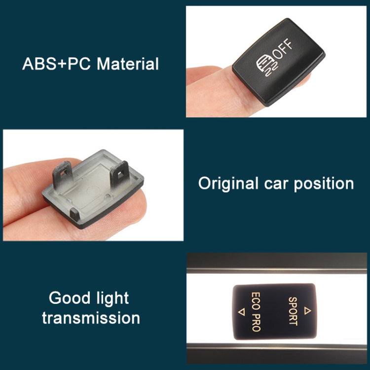 For BMW 3 Series Left Driving Car Central Control Multi-function Radar Button 6131 9252 912, Radar Button (Black), Radar Button (Red)