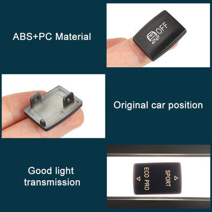 For BMW 3 Series Left Driving Car Central Control Multi-function Radar Button 6131 9252 912, Radar Button (Black), Radar Button (Red)