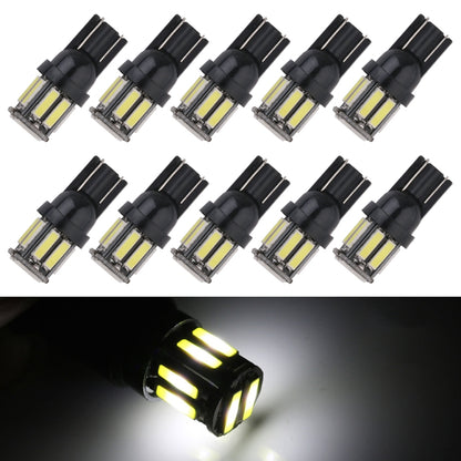 10pcs T10 DC12V / 0.96W / 0.08A Car Clearance Light 10LEDs SMD-7020 Lamp Beads