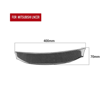 Car Carbon Fiber Navigation System Cover Decorative Sticker for Mitsubishi Lancer EVO 2008-2015, Left and Right Drive Universal, Navigation System Cover