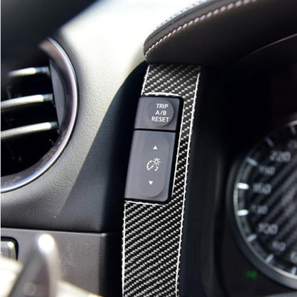 2 pegatinas decorativas de fibra de carbono para velocímetro de coche Nissan GTR R35 2008-2016, universales para volante a la izquierda y a la derecha.