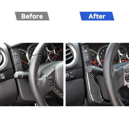 2 pegatinas decorativas de fibra de carbono para velocímetro de coche Nissan GTR R35 2008-2016, universales para volante a la izquierda y a la derecha.