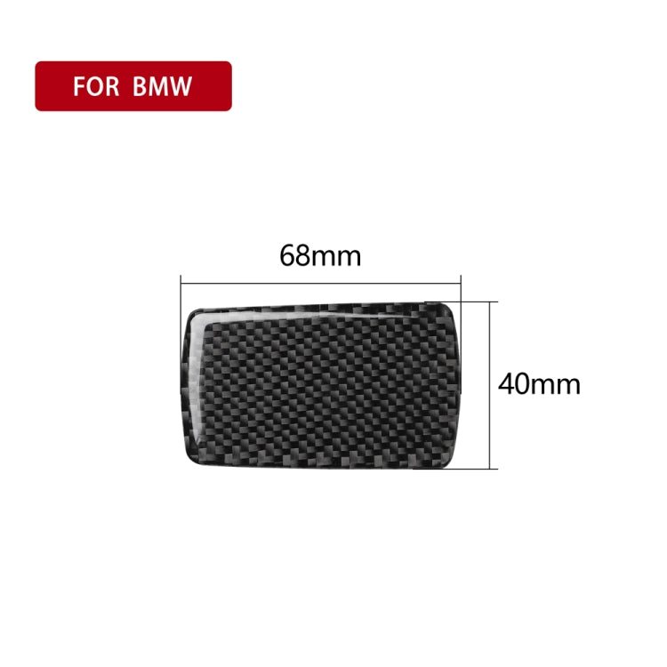 Car Carbon Fiber Storage Box Handle Decorative Sticker for BMW 3 Series G20/G28/325Li/330d/335 2019-2020, Left Drive, Storage Box Handle, Left Drive