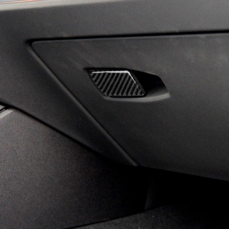 Car Carbon Fiber Storage Box Handle Decorative Sticker for BMW 3 Series G20/G28/325Li/330d/335 2019-2020, Left Drive, Storage Box Handle, Left Drive