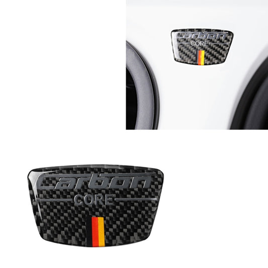 Car Carbon Fiber German Flag Color Goalpost Decorative Sticker for Audi A6 2005-2011, Left and Right Drive Universal, German Goalpost