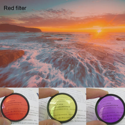 JUNESTAR 7 in 1 Proffesional 37mm Lens Filter(CPL + UV + ND4 + Red + Yellow + FLD / Purple) & Lens Protective Cap for GoPro HERO4 / 3+ / 3 Sport Action Camera, 7 in 1