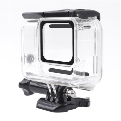 For GoPro HERO7 White /Silver Skeleton Housing Side Hollow Protective Case with Buckle Basic Mount & Screw, Side Hollow