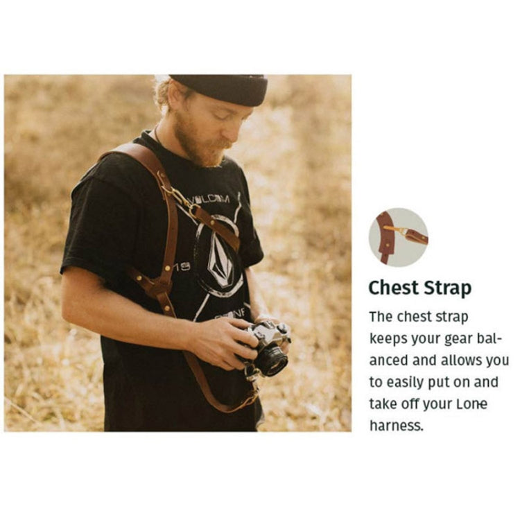 Quick Release Anti-Slip Shoulder Leather Harness Camera Strap with Metal Hook for SLR / DSLR Cameras (Left Shoulder), Left Shoulder, Right Shoulder