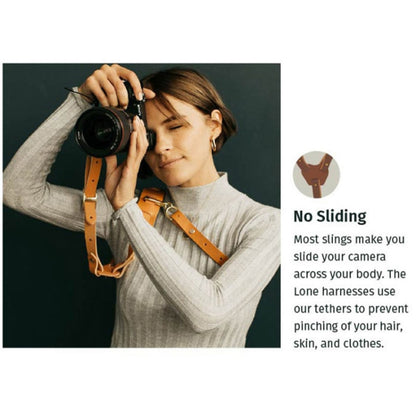 Quick Release Anti-Slip Shoulder Leather Harness Camera Strap with Metal Hook for SLR / DSLR Cameras (Left Shoulder), Left Shoulder, Right Shoulder