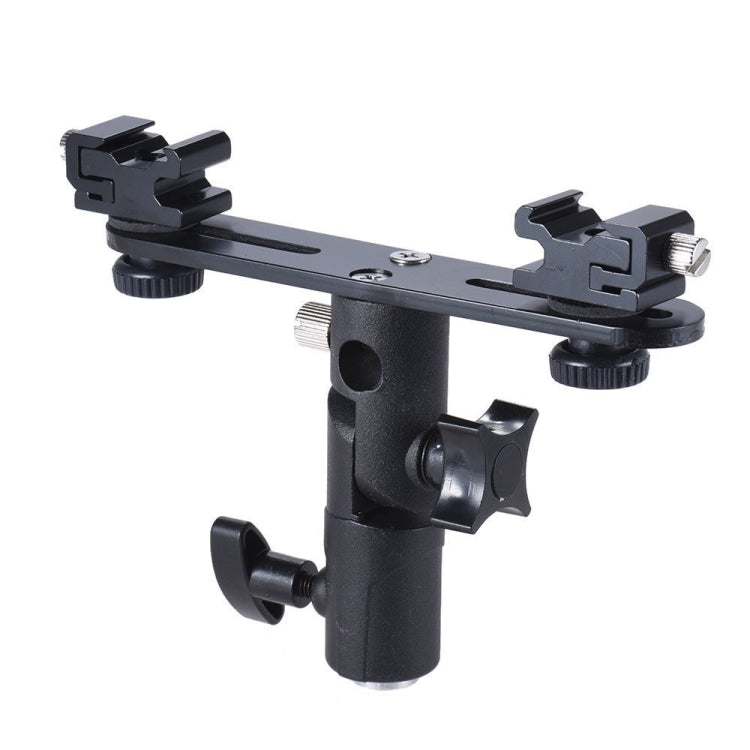 Double Hot Shoe Flash Stand Bracket, Double Hot Bracket