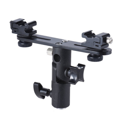 Double Hot Shoe Flash Stand Bracket, Double Hot Bracket