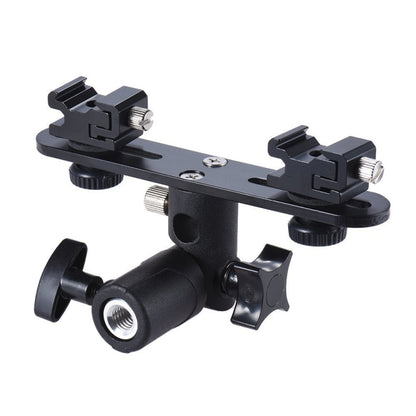 Double Hot Shoe Flash Stand Bracket, Double Hot Bracket