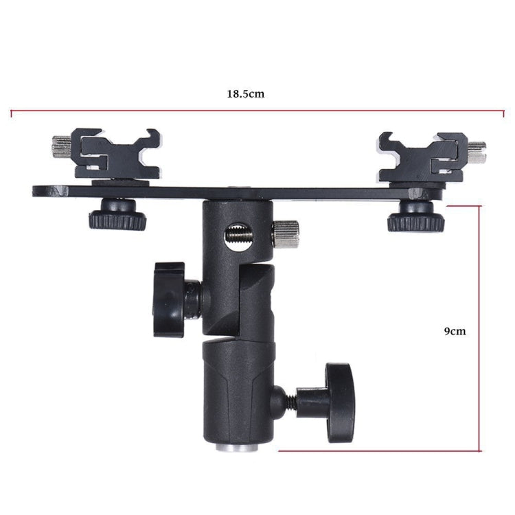 Double Hot Shoe Flash Stand Bracket, Double Hot Bracket