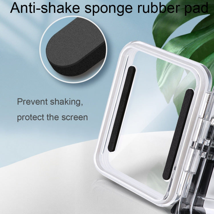 For GoPro HERO8 Black 45m Waterproof Housing Protective Case with Buckle Basic Mount & Screw & (Purple, Red, Pink) Filters & Floating Bobber Grip & Strap & Anti-Fog Inserts, Transparent HERO8 Case+Filters