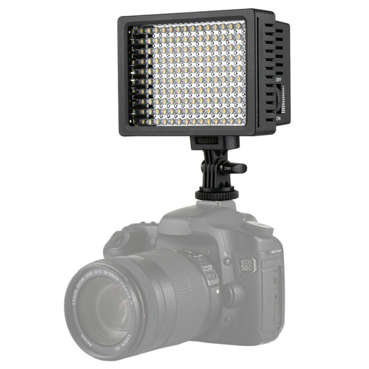 HD-160 White Light LED Video Light on-Camera Photography Lighting Fill Light for Canon, Nikon, DSLR Camera with 3 Filter Plates, HD-160