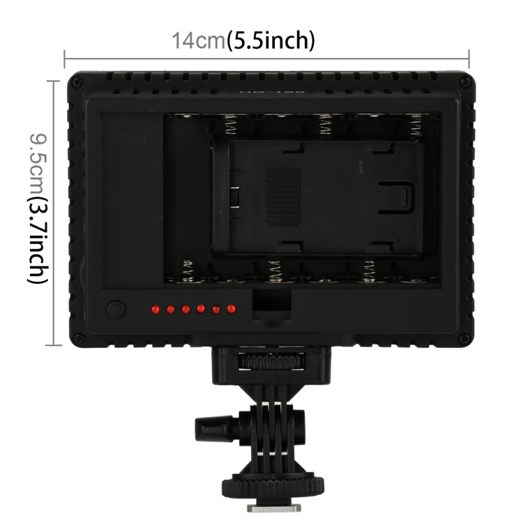 HD-160 White Light LED Video Light on-Camera Photography Lighting Fill Light for Canon, Nikon, DSLR Camera with 3 Filter Plates, HD-160