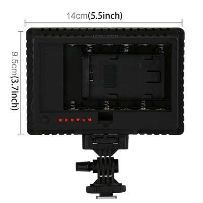HD-160 White Light LED Video Light on-Camera Photography Lighting Fill Light for Canon, Nikon, DSLR Camera with 3 Filter Plates, HD-160