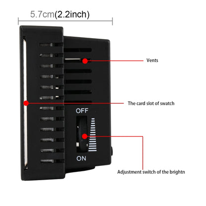 HD-160 White Light LED Video Light on-Camera Photography Lighting Fill Light for Canon, Nikon, DSLR Camera with 3 Filter Plates, HD-160