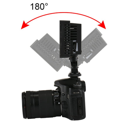 HD-160 White Light LED Video Light on-Camera Photography Lighting Fill Light for Canon, Nikon, DSLR Camera with 3 Filter Plates, HD-160