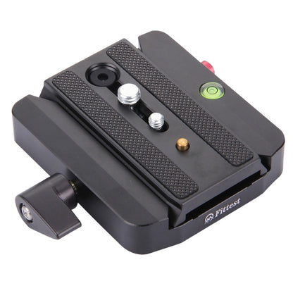 Fittest FC-501 Quick Release Assembly Aluminium Alloy Clamp Adapter with Quick Release Sliding Plate for Manfrotto Tripod 577 Replacement, FC-501