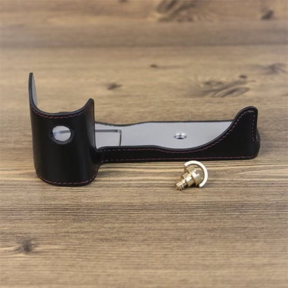 For Canon EOS R7 1/4 inch Thread PU Leather Camera Half Case Base, For Canon EOS R7