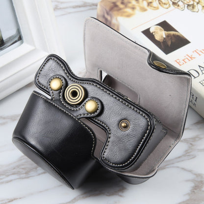 Estuche de cuero magnético de cuerpo completo para cámara Nikon Z50/Z30 con correa