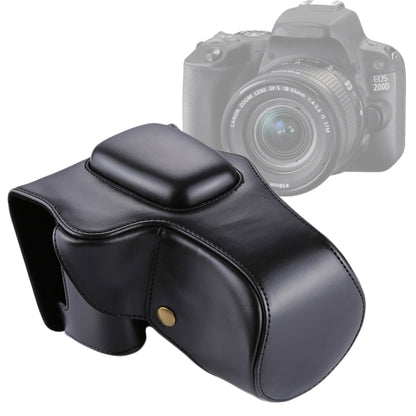 Full Body Camera PU Leather Case Bag for Canon EOS 200D  (18-55mm Lens), For EOS 200D