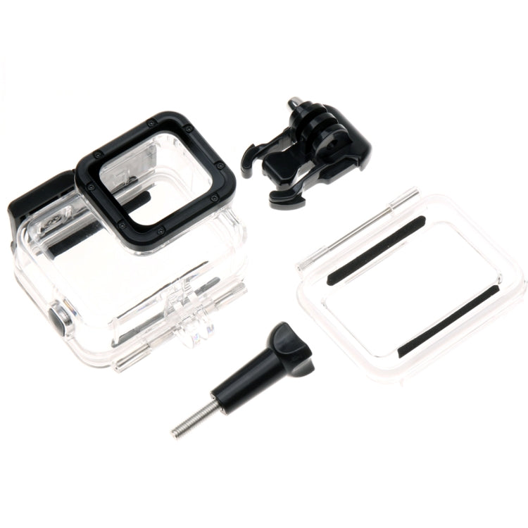 Capa de proteção tipo esqueleto para GoPro HERO6/5 + tampa traseira vazada com fivela, sistema de montagem básico e parafuso. Não é necessário desmontar a lente.