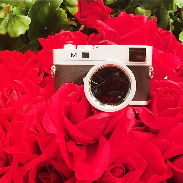 Réplica de câmara DSLR não funcional para estúdio fotográfico, compatível com Leica M e objetiva curta.