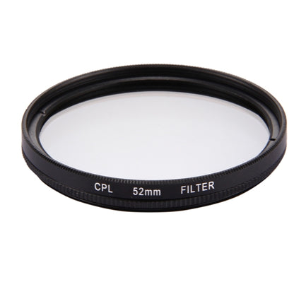 52mm 3 in 1 Round Circle CPL Lens Filter with Cap for GoPro HERO7 Black/6 /5, 52mm CPL Lens