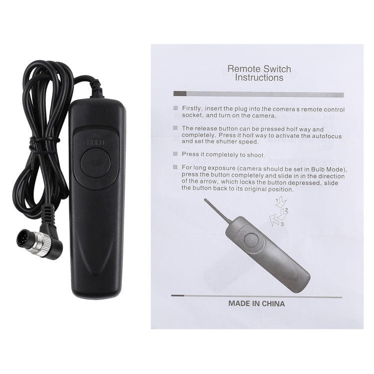 Cuely MC-30 Remote Switch Shutter Release Cord for Nikon D810 / D820 / D5 / D4, MC-30