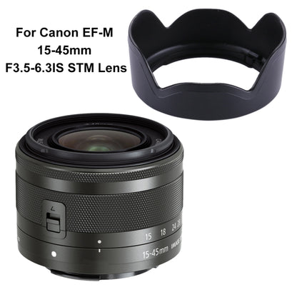 Para-sol EW-53 para objectiva Canon EF-M 15-45mm F3.5-6.3IS STM, EW-53